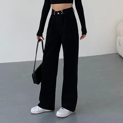 ZHISILAO Nove traperice širokih nogavica Ženske dečačke široke traper hlače visokog struka Bijele Mom Jeans hlače 2021.