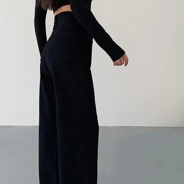 ZHISILAO Nove traperice širokih nogavica Ženske dečačke široke traper hlače visokog struka Bijele Mom Jeans hlače 2021.