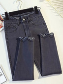 „Vintage Chic Burrs“ aukštu juosmeniu, iki kulkšnies siekiančios moteriškos kelnės, didelės 40 dydžio, plonos gatvių aprangos, pieštukas, džinsinės kelnės, moteriškos laisvalaikio džinsai