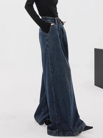 Φαρδύ τζιν Γυναικείο ψηλόμεσο τζιν Μπλε τζιν παντελόνι Ολόσωμο Φαρδύ μπατζάκι Φαρδύ παντελόνι Vintage Washed 2023 Y2k Jeans