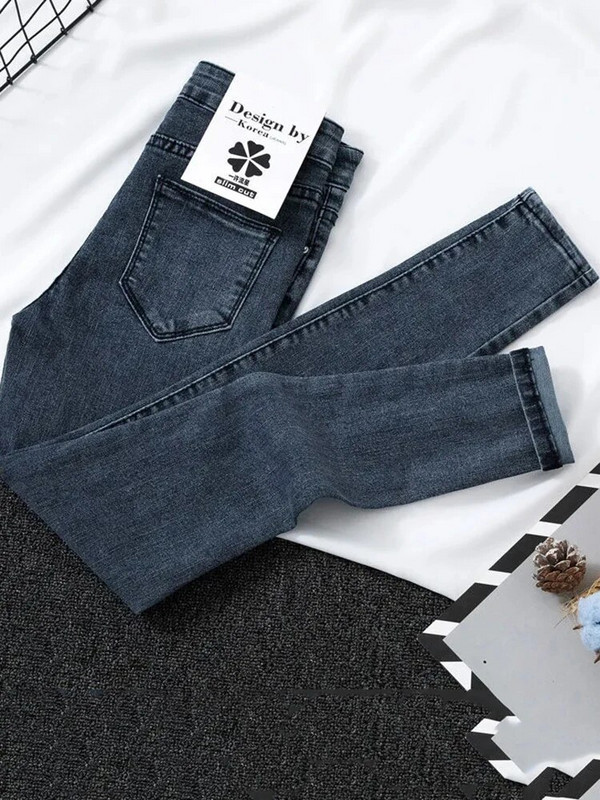 Vintage pencil traperice visokog struka Skinny Strecth traper hlače Nova ženska ležerna Vaqueros proljeće jesen Modne tajice velika veličina 9xl