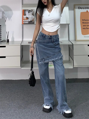 REDDACHiC Acubi Fashion Baggy Y2k Jeans Κορεάτικο φαρδύ παντελόνι για γυναίκες Streetwear 2022 Trend ίσιο παντελόνι ψηλόμεσο Harajuku