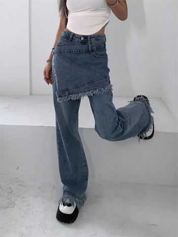 REDDACHiC Acubi Fashion Baggy Y2k Jeans Κορεάτικο φαρδύ παντελόνι για γυναίκες Streetwear 2022 Trend ίσιο παντελόνι ψηλόμεσο Harajuku