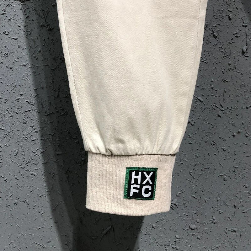 Νέα άφιξη Άνοιξη Καλοκαίρι Κορέα Μόδα Γυναικεία Ελαστική μέση Φαρδιά Λευκό Τζιν Παντελόνι από βαμβακερό τζιν χαρέμι