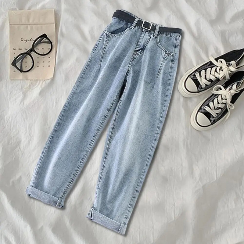 Traperice u korejskom stilu, široke pamučne ženske hlače velike veličine, visokog struka za svakodnevnu uličnu odjeću, velika veličina S-5XL 2021.