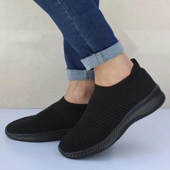 Γυναικεία παπούτσια Αθλητικά παπούτσια Soft Plus Size Vulcanized Παπούτσια Basic Slip On Flat Γυναικεία Casual Μόδα Παπούτσια Άνετα Γυναικεία Αθλητικά Παπούτσια 2022
