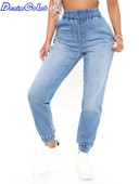 Denimcolab 2022. Nove harem hlače s visokim elastičnim strukom Jogger traperice Ženske labave noge s kravatom Ulična odjeća Rastezljive traper hlače Hlače