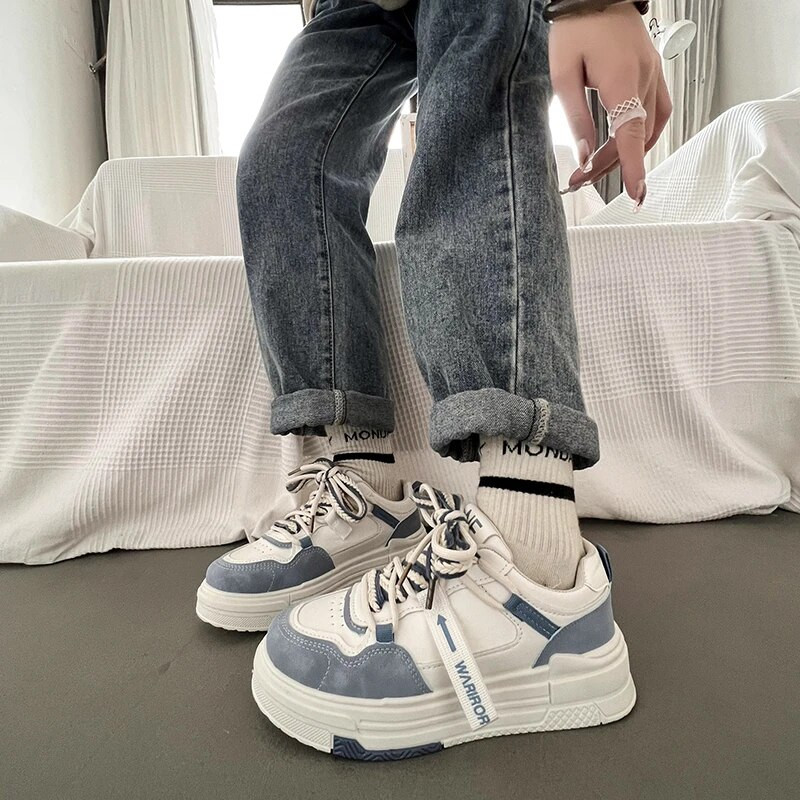 Ženska obuća Proljeće i jesen Nova obuća na vezivanje Vulkanizacija Sportska obuća za van, udobna i lagana obuća za slobodno vrijeme