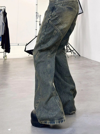 Γυναικεία μόδα Harajuku ίσιο πόδι φαρδύ τζιν παντελόνι μακρύ παντελόνι hip-pop τζιν Y2k ιαπωνικό streetwear Tide 2000s Aesthetic