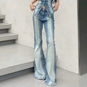Γυναικείο τζιν με πλυμένο ντεγκραντέ ίσιο φαρδύ παντελόνι παντελόνι μόδας ίσιο παντελόνι με φαρδύ πόδι Street Hot Girl Retro Y2k Casual παντελόνι