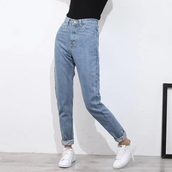 2022 Ψηλόμεση Mom Jeans Γυναικεία Boyfriends Straight Jeans Femme 100% βαμβάκι Loose Vintage τζιν παντελόνι Vaqueros Mujer γυναικείο τζιν