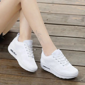 MWY Női Alkalmi Platform Cipők Divat Magas Sarkú Cipők Női Wedges Női Fehér Tornacipők Cipők Magasság Növelő zapatos mujer