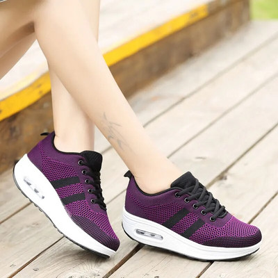 MWY Női Alkalmi Platform Cipők Divat Magas Sarkú Cipők Női Wedges Női Fehér Tornacipők Cipők Magasság Növelő zapatos mujer