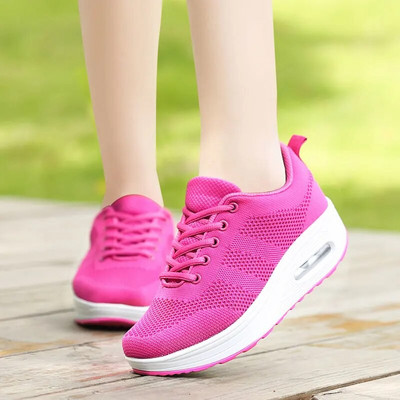 MWY Női Alkalmi Platform Cipők Divat Magas Sarkú Cipők Női Wedges Női Fehér Tornacipők Cipők Magasság Növelő zapatos mujer