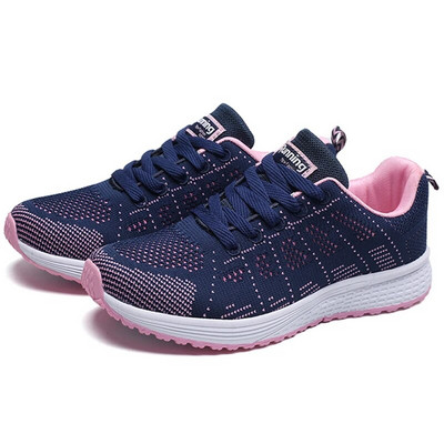 Pantofi pentru femei Pantofi sport ușoare pentru femei Respira pantofi albi casual pentru femei Pantofi atletic Tenis Pantofi sport pentru femei