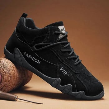 Ανδρικά παπούτσια Casual μποτάκια για τον αστράγαλο Νέος σχεδιαστής μόδας, αντιολισθητικά αθλητικά παπούτσια με κορδόνια με μαλακό πάτο, ανδρικά παπούτσια εργασίας Tenis Masculinos