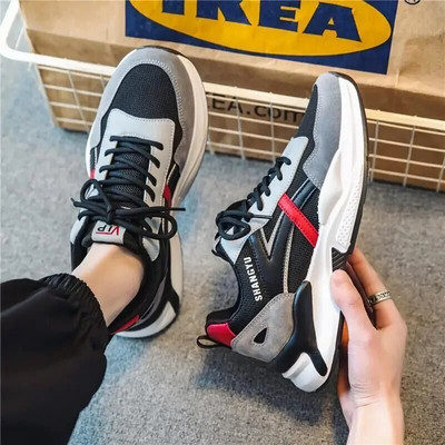 Ανδρικά πολυτελή 2024 νέα ευέλικτα δικτυωτά αθλητικά παπούτσια που αναπνέουν Ανδρικά παπούτσια casual Φοιτητική τάση άνετα παπούτσια για τρέξιμο αθλητικά παπούτσια