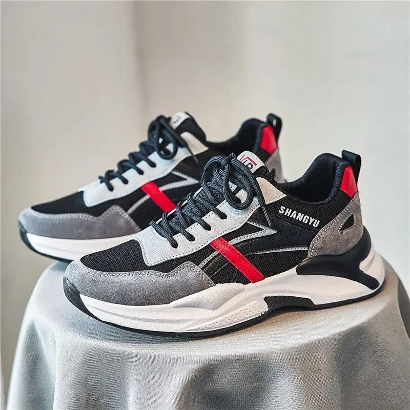 Ανδρικά πολυτελή 2024 νέα ευέλικτα δικτυωτά αθλητικά παπούτσια που αναπνέουν Ανδρικά παπούτσια casual Φοιτητική τάση άνετα παπούτσια για τρέξιμο αθλητικά παπούτσια