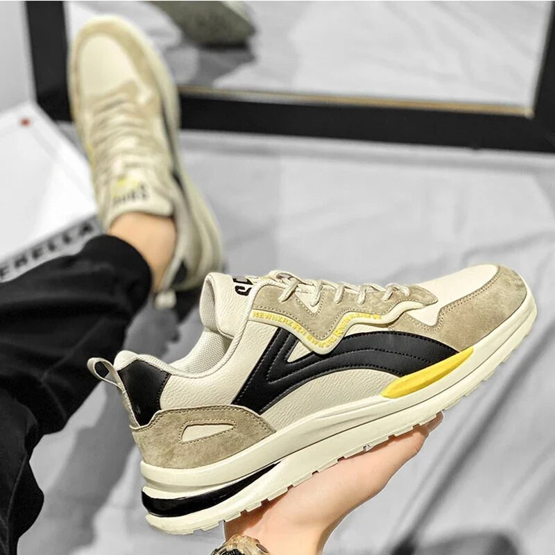 2024 Muške cipele Jesen Nove ravne prozračne modne tenisice na vezanje Muške udobne sportske tenisice za trčanje na otvorenom Zapatillas Hombre