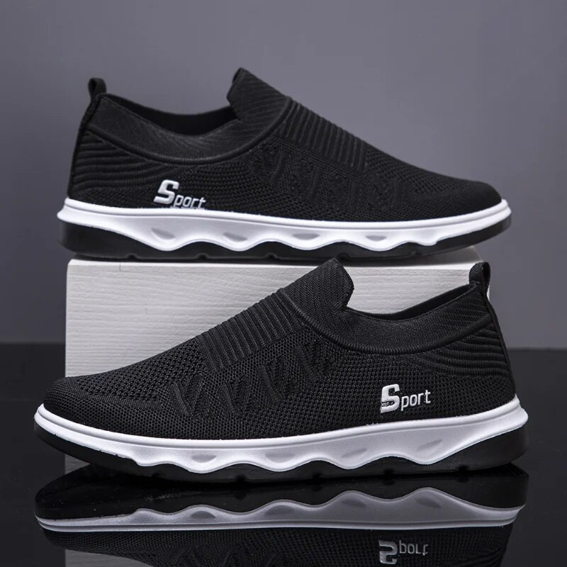 Muške lagane tenisice Muške modne ležerne cipele za hodanje Mrežaste prozračne natikače Cipele otporne na habanje Mokasine Zapatillas Hombre