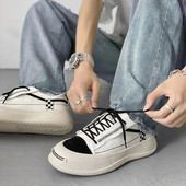 Platnene cipele s velikom glavom Brand Men Sneakes Street Casual Cipele za skateboard Muške platforme Chunky Vulcanized Cipele INS Tenis Masculino