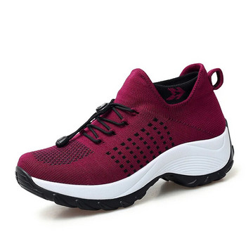 Hypersoft Sneakers Γυναικεία Ορθοπεδικά Γυναικεία Αθλητικά Παπούτσια Πλατφόρμα Λευκά Μαύρα Κόκκινα Παπούτσια περπατήματος Γυναικεία Γυναικεία παπούτσια casual 35-45