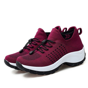 Hypersoft Маратонки Дамски ортопедични маратонки за жени Платформа Бели Черни Червени обувки за ходене Дамски Дамски ежедневни обувки 35-45