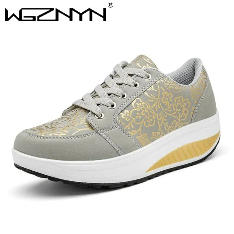 Modne ženske cipele za ljuljanje Vodootporne sportske cipele s platformom Ženske tenisice na tanke cipele Swing cipele za povećanje visine Zapatos De Mujer