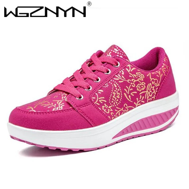 Modne ženske cipele za ljuljanje Vodootporne sportske cipele s platformom Ženske tenisice na tanke cipele Swing cipele za povećanje visine Zapatos De Mujer