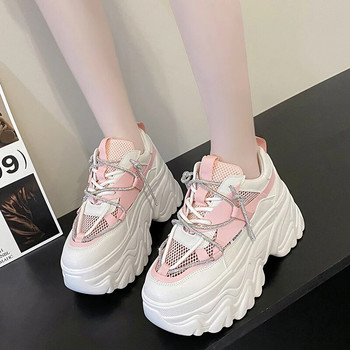 Γυναικεία παπούτσια 2023 Υψηλής ποιότητας καλοκαιρινά γυναικεία βουλκανισμένα παπούτσια Casual Heightened No Door Walking Shoes Γυναικεία παπούτσια με κορδόνια