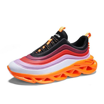 Ανδρικά αθλητικά παπούτσια 2024 Νέα ανδρικά παπούτσια τρεξίματος με χοντρή σόλα με χρωματιστό χρώμα Άνετη μαλακή σόλα casual παπούτσια αθλητικά παπούτσια