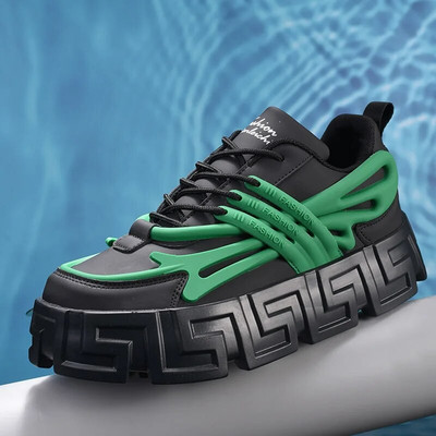 Trendovske muške niske cipele s visokim potplatom, povećane visine, ležerne i moderne cipele za tate, muške prozračne sportske cipele