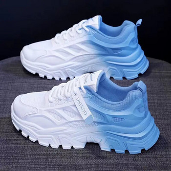 Αθλητικά αθλητικά παπούτσια με αναπνέουσα πλατφόρμα 2023 μεικτά χρώματα Νέα περιστασιακά δικτυωτά, ελαφριά παπούτσια για τρέξιμο Sprots Μόδα Άνοιξη Φθινόπωρο