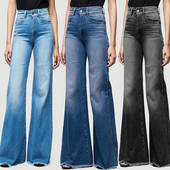 Flare Jeans Hlače y2k Ženske Vintage Denim Ženske traperice Ženske modne rastezljive hlače s džepovima visokog struka Traperice širokih nogavica