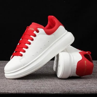 Divatmárka Férfi Cipők Alkalmi Cipők Új puha, kényelmes Pu bőr cipők Lélegző lapos cipők férfinak Tenis Masculino