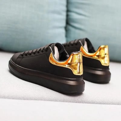 Divatmárka Férfi Cipők Alkalmi Cipők Új puha, kényelmes Pu bőr cipők Lélegző lapos cipők férfinak Tenis Masculino