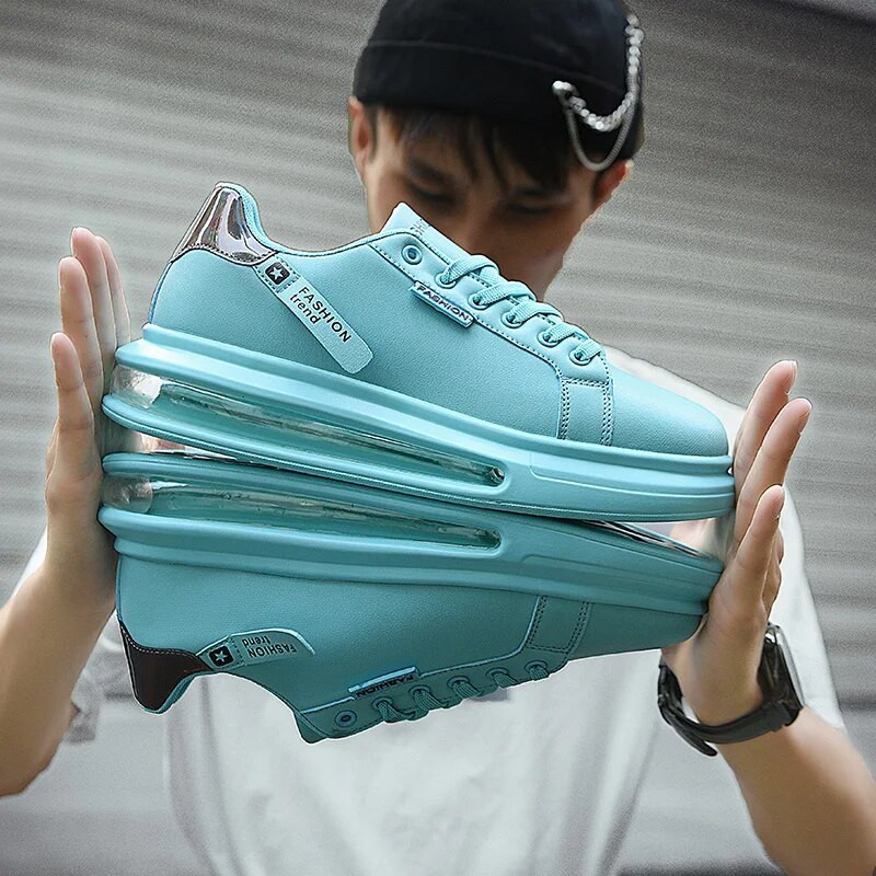 Divatmárka Férfi Cipők Alkalmi Cipők Új puha, kényelmes Pu bőr cipők Lélegző lapos cipők férfinak Tenis Masculino