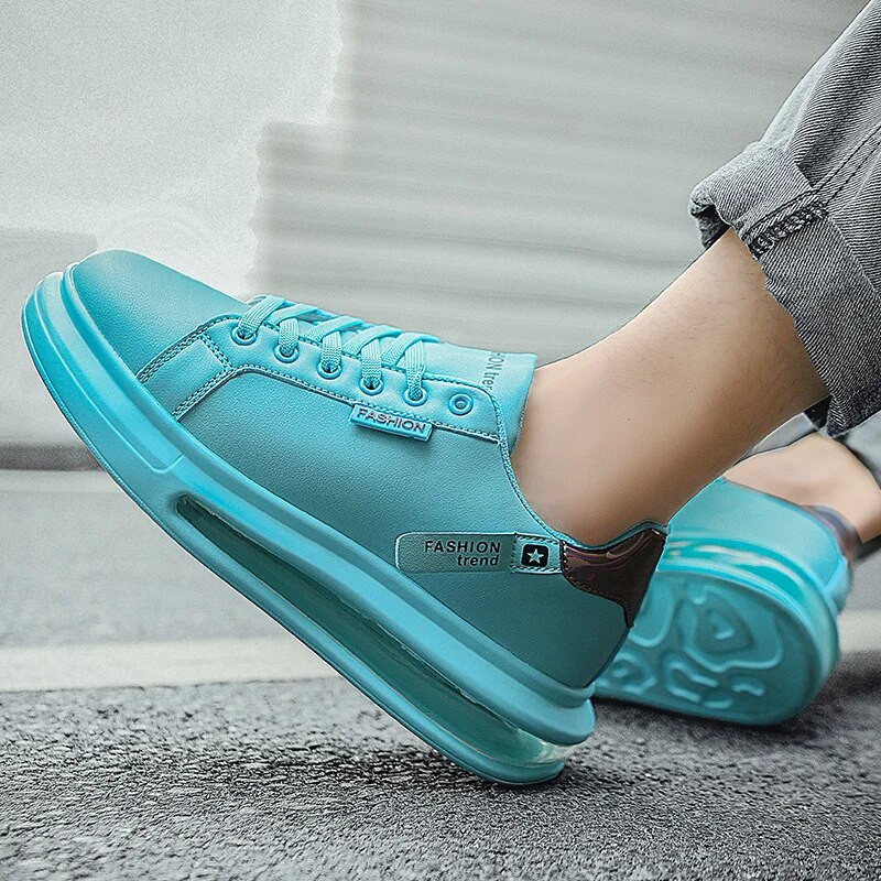 Divatmárka Férfi Cipők Alkalmi Cipők Új puha, kényelmes Pu bőr cipők Lélegző lapos cipők férfinak Tenis Masculino