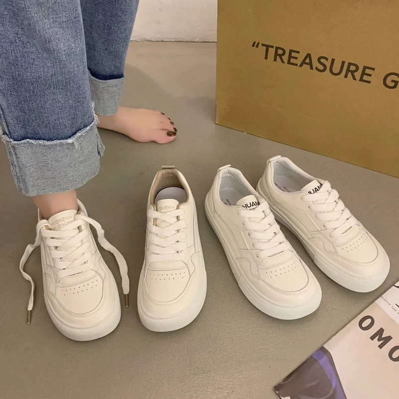 Little White Shoes Női tornacipők 2023 Új, lélegző női cipők Alkalmi sportdeszka cipők Sneaker felnőtteknek