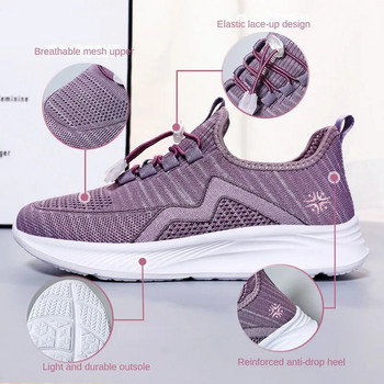 Γυναικεία παπούτσια που αναπνέουν μαλακή σόλα casual άνοιξη 2024 νέα μονό παπούτσι παπούτσια πεζοπορίας Κορεάτικη έκδοση μοντέρνα αθλητικά παπούτσια 36-41