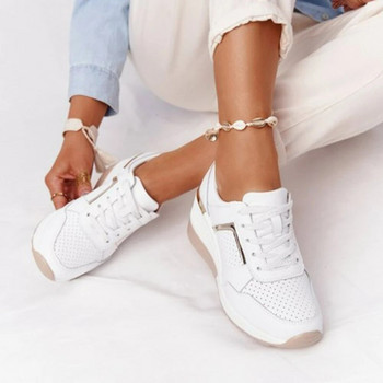 Γυναικεία παπούτσια Νέα Γυναικεία Wedges Sneakers Γυναικεία αθλητικά παπούτσια με κορδόνια που αναπνέουν Γυναικεία παπούτσια casual πλατφόρμα Αντιολισθητικά βουλκανιζέ παπούτσια