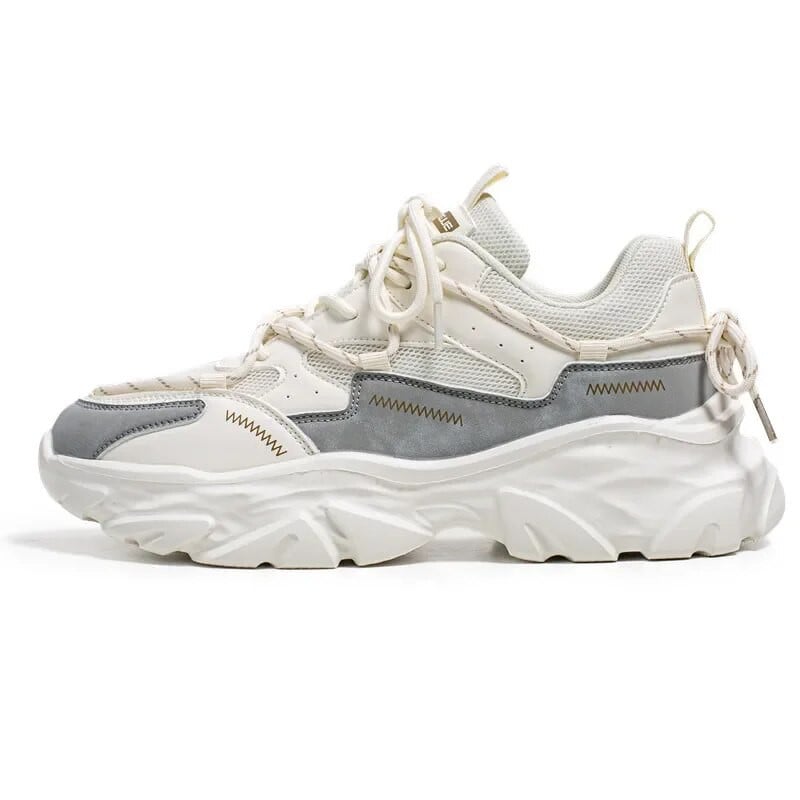 Vyriški 2024 m. nauji kvėpuojantys tinkliniai sportiniai batai storu padu madingi laisvalaikio batai lauko madingi vyriški bėgimo bateliai, vyriški sportbačiai