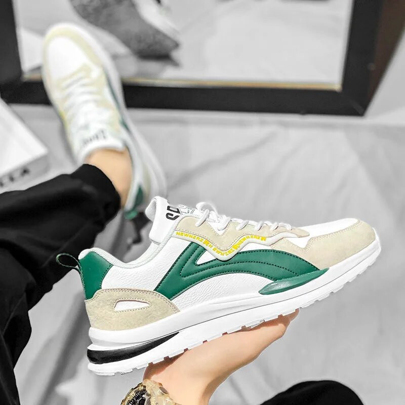 2023 Muške cipele Jesen Nove ravne prozračne modne tenisice na vezanje Muške udobne sportske tenisice za trčanje na otvorenom Zapatillas Hombre