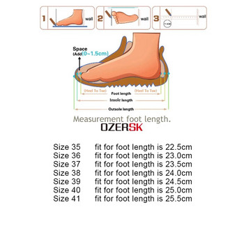 OZERSK Дамски обувки Маратонки Пролет Есен Нови дизайнерски въздушни мрежести обувки за плетене Дамски модни каузални удобни обувки Дамски