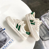 Muške ležerne bijele platnene cipele s niskim gornjim dijelom i okruglim prstima Lagane tenisice na vezanje u korejskom stilu Modne jednostavne cipele za hodanje na otvorenom