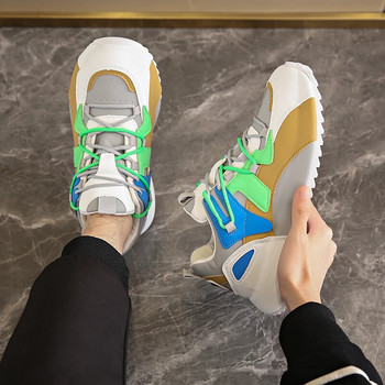 Νέα Αθλητικά Παπούτσια Ανδρικά Αθλητικά Παπούτσια Fashion Outdoor Trainers Breathable Sport Lace Up Άνετα παπούτσια για περπάτημα