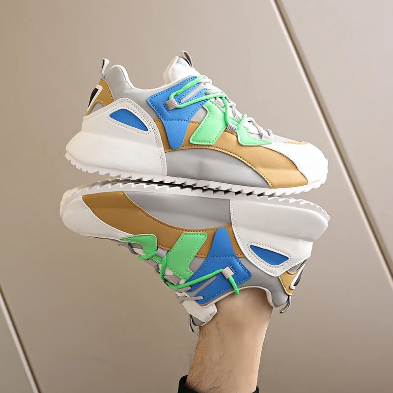 Νέα Αθλητικά Παπούτσια Ανδρικά Αθλητικά Παπούτσια Fashion Outdoor Trainers Breathable Sport Lace Up Άνετα παπούτσια για περπάτημα