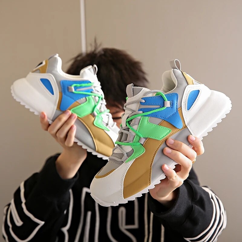 Νέα Αθλητικά Παπούτσια Ανδρικά Αθλητικά Παπούτσια Fashion Outdoor Trainers Breathable Sport Lace Up Άνετα παπούτσια για περπάτημα