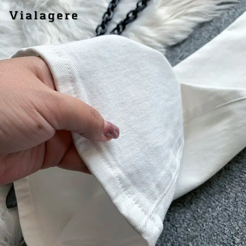 Y2K Streetwear stil Harajuku Skinny Raširene traper hlače visokog struka 2023 Jesen Zima Ženske vintage jednobojne traper hlače