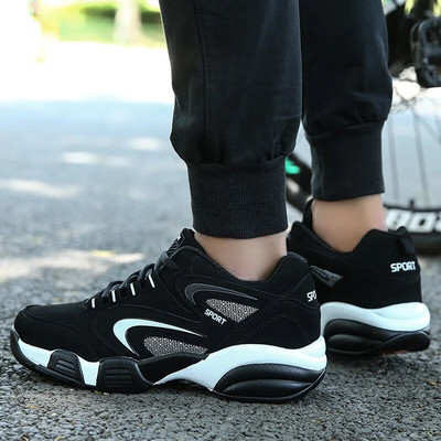 Jesenska i zimska muška sportska obuća za srednje i starije osobe Očeva putna muška obuća Potplati od kravlje tetive Neklizajuće cipele za slobodno vrijeme